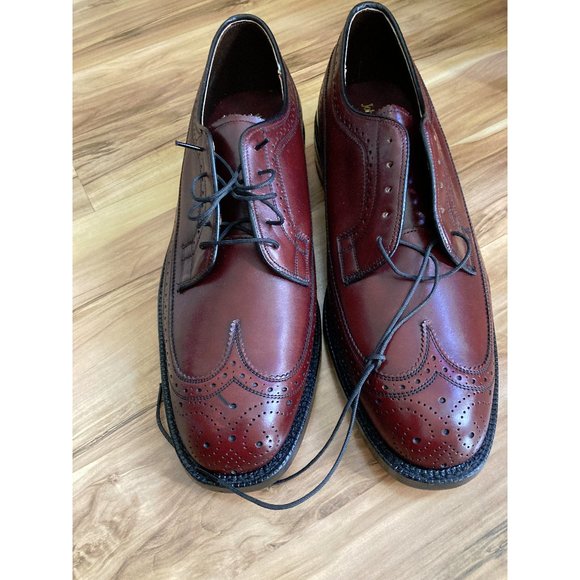 Johnston & Murphy Custom Made Cordovan Longwing Gunboats 10.5C Made in USA